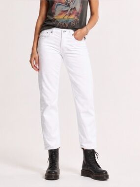 Rag & Bone White Piper denim jeans, size 29, straight, new.